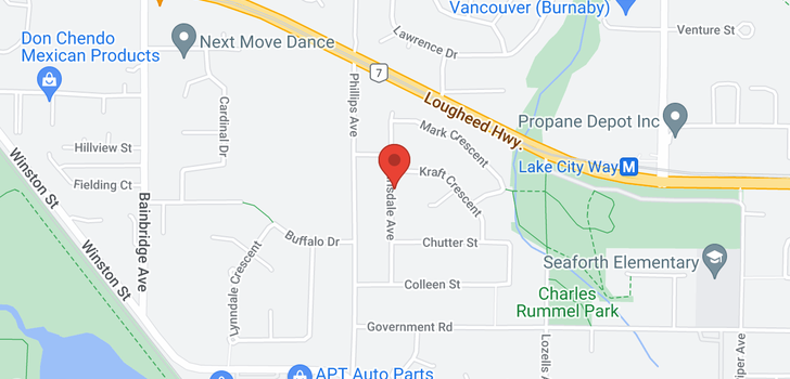 map of 3326 CHRISDALE AVENUE